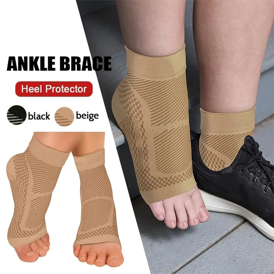 Ankle Brace Sock - 1 Pair Sport Compression Socks, 20-30
