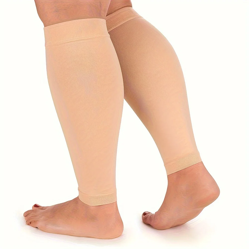 Compression Sleeve Calf - 1Pair Elastic Socks, Calf Sleeve, Compression