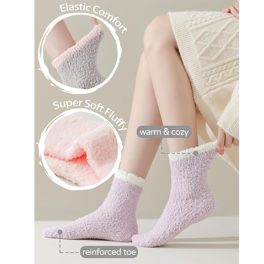 SSUNTAK Women Winter Fluffy Co - đánh giá và giá Thermal Sock Winter