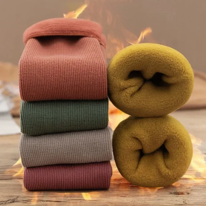 1-4Pairs  Warm Fleece Lined Mi - đánh giá và giá Boot Sock Slouchy