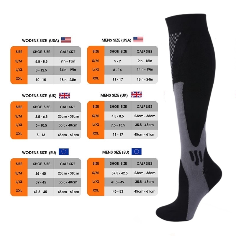 Size S-XXL 3 Pairs Pack/Socks  - đánh giá và giá Compression Sock Medical