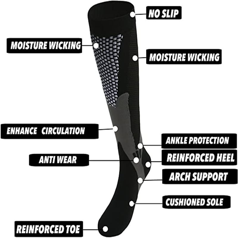 Size S-XXL 3 Pairs Pack/Socks  - đánh giá và giá Compression Sock Medical