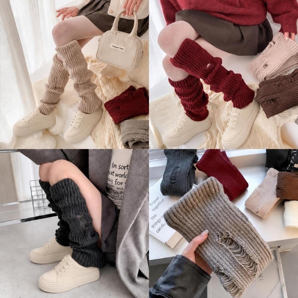 Warm Knit Leg Warmers Stretch  - đánh giá và giá Boot Sock Slouchy