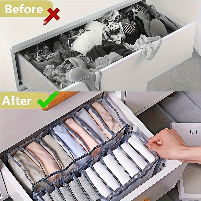 7 Grids Underwear Drawer Organ - đánh giá và giá Sock Organizer Tray