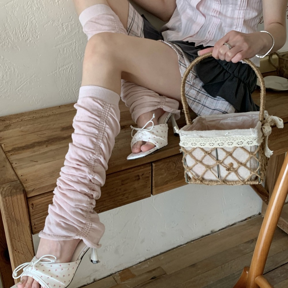 Pink Ruffle Bubble Slouchy Leg - đánh giá và giá Boot Sock Slouchy