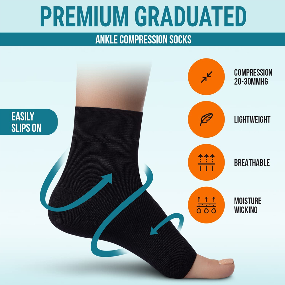 1 Pair Nano Socks Neuropathy S - đánh giá và giá Ankle Brace Sock