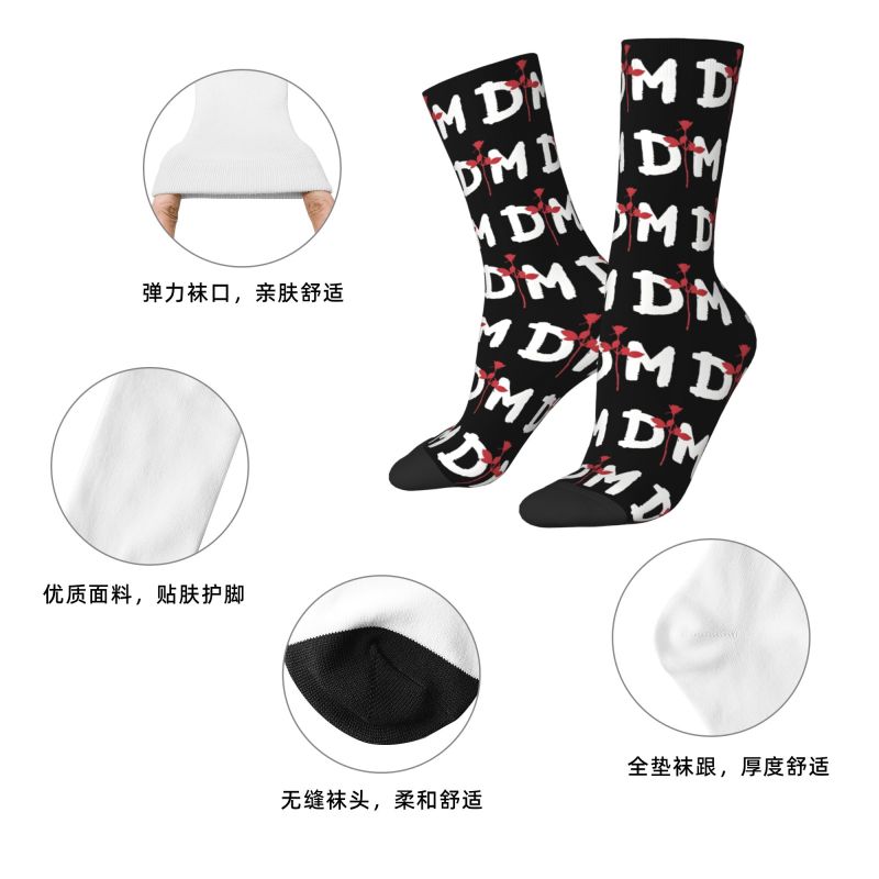 Custom Depeche Mode Mens Crew  - đánh giá và giá Dress Sock Men