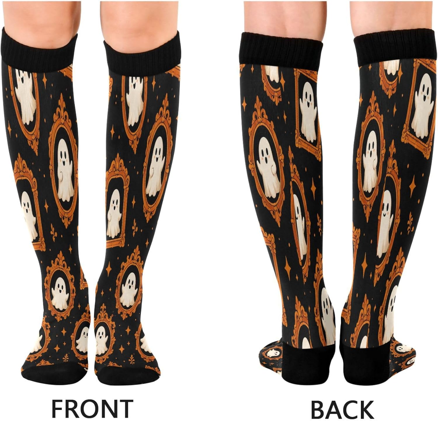 Halloween Boo Compression Sock - đánh giá và giá Knee High Sock Women