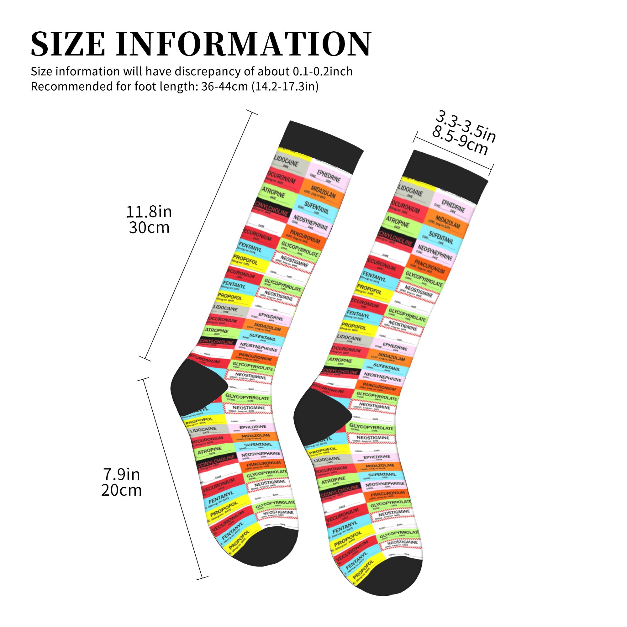 Novelty Printed Anesthesia Med - đánh giá và giá Compression Sock Medical