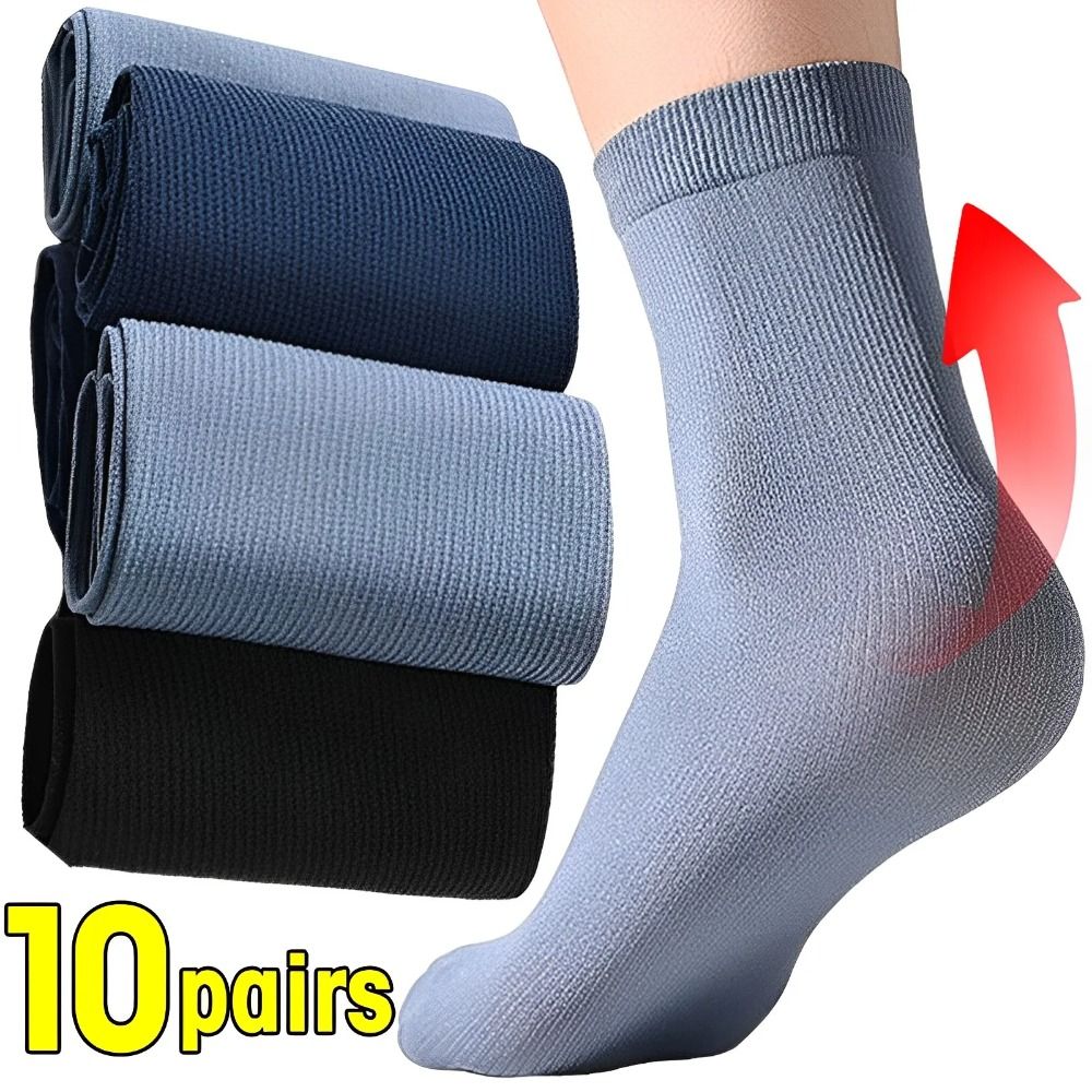 10Pairs Casual Breathable Men  - đánh giá và giá Silk Sock Bamboo
