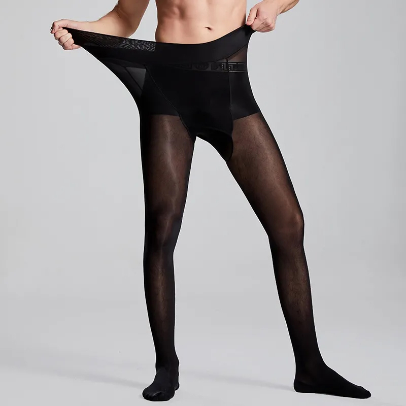 Plus Size Men Sexy Sheer Black - đánh giá và giá Tights Pantyhose Sheer