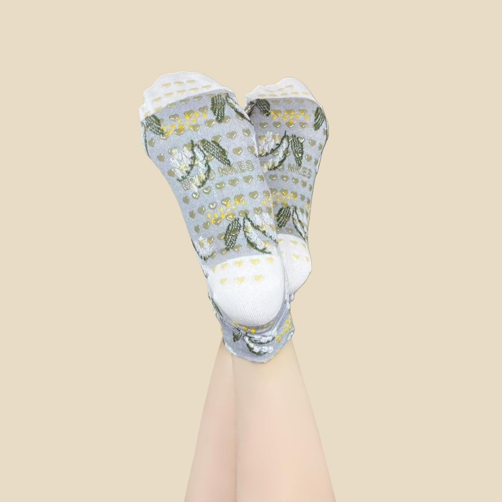 Floral Jacquard Yoga Socks for - đánh giá và giá Grip Sock Yoga