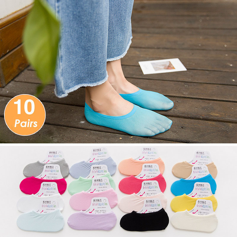 5 Đôi 10 Chiếc Vớ Nữ Bọc Chống - đánh giá và giá Invisibility Sock Loafer