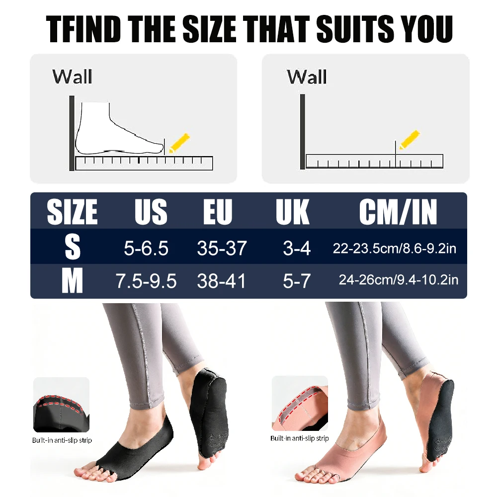 1Pair Toeless Yoga Socks for W - đánh giá và giá Grip Sock Yoga