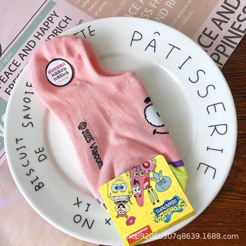 4PCS Hot Cute SpongeBob Square - đánh giá và giá Invisibility Sock Loafer