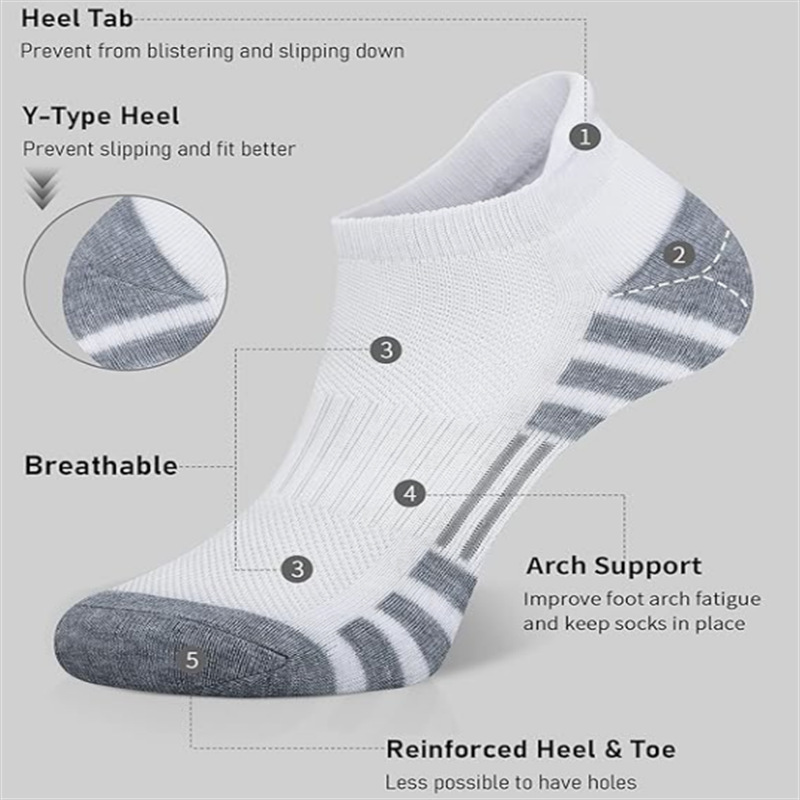 6/24 Pairs Cushioned Breathabl - đánh giá và giá No Show Sock Women