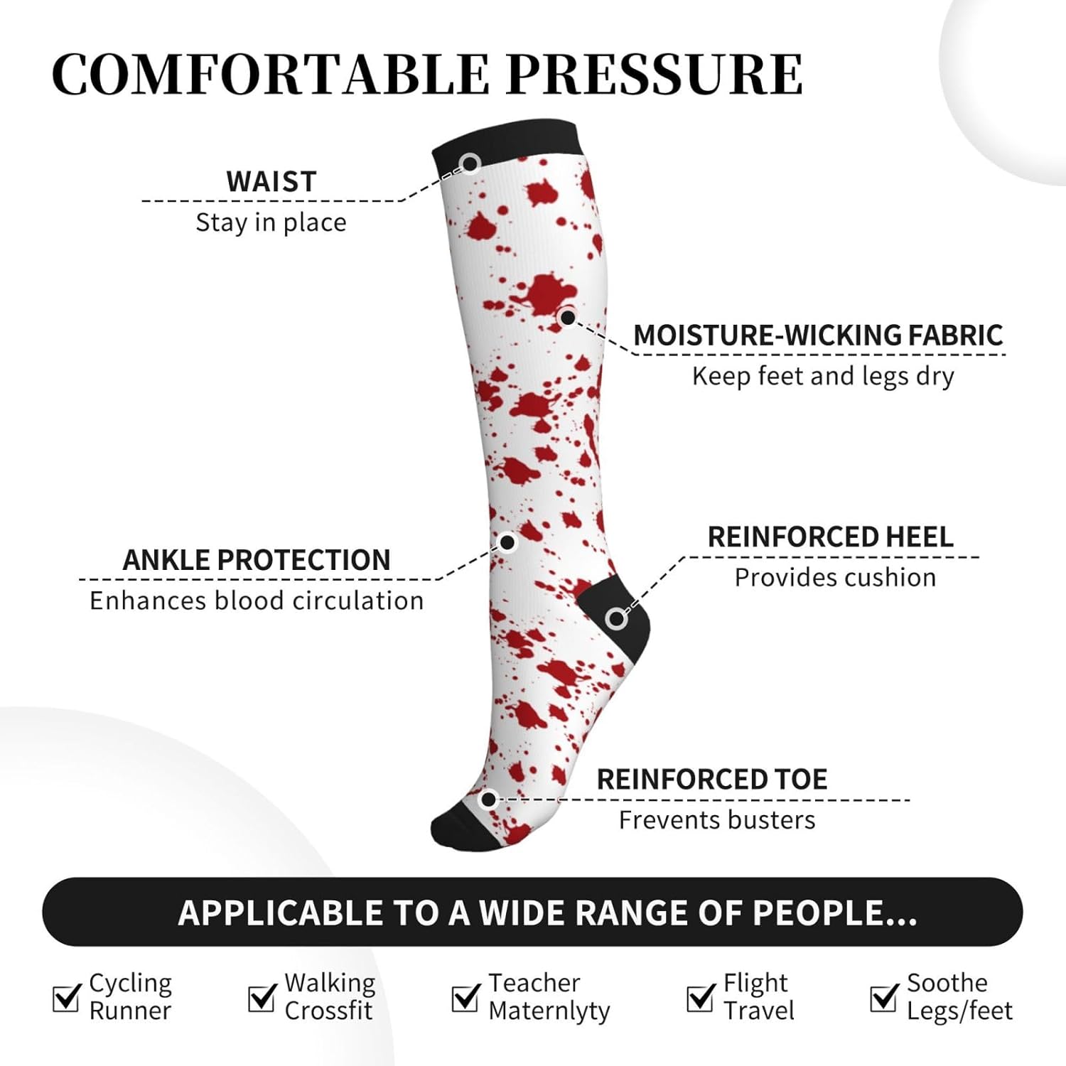 Compression Socks Calf Knee Hi - đánh giá và giá Knee High Sock Women