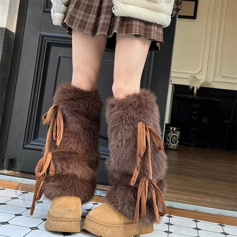 Faux Fur Leg Warmers for Women - đánh giá và giá Boot Sock Slouchy