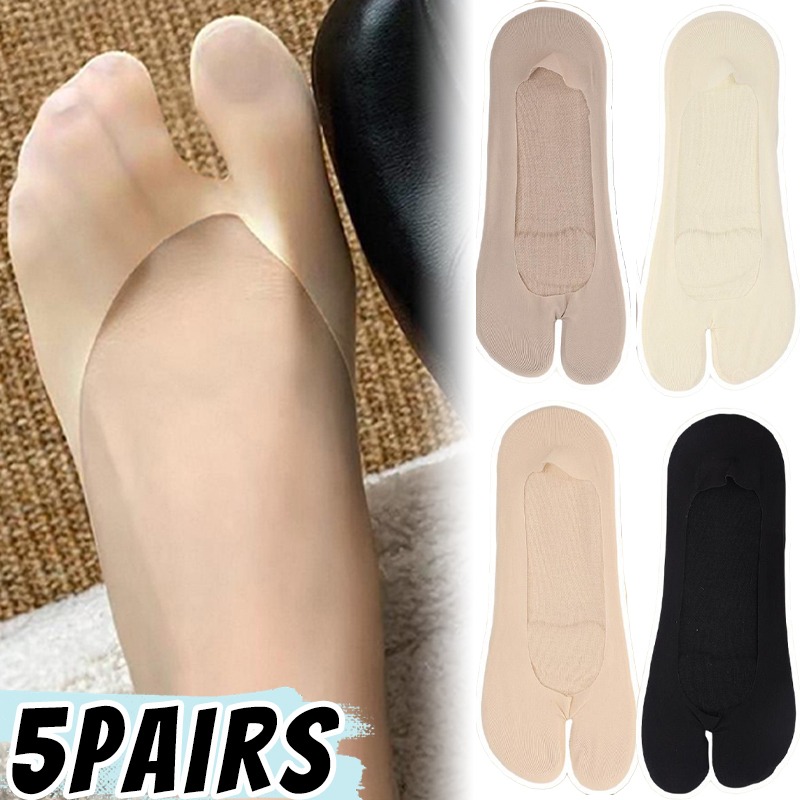 1/5pairs Women Ice Silk Tabi S - đánh giá và giá Toe Sock Split