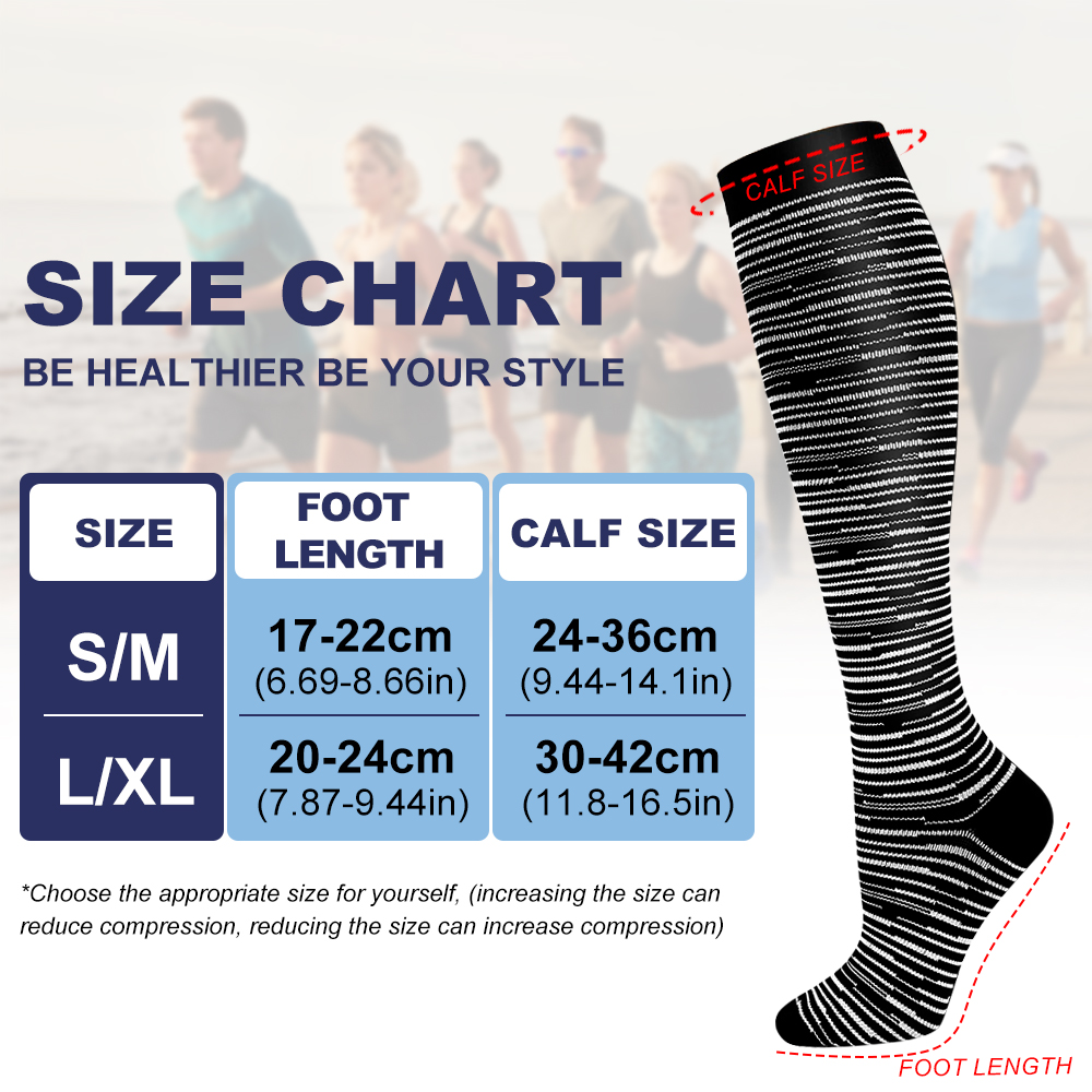 GOMOREON 6Pairs Compression So - đánh giá và giá Compression Sock Medical