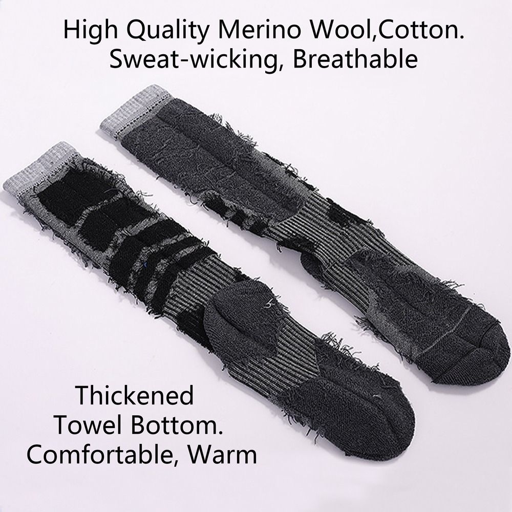 Thickened Merino Wool Outdoor  - đánh giá và giá Wool Hiking Sock