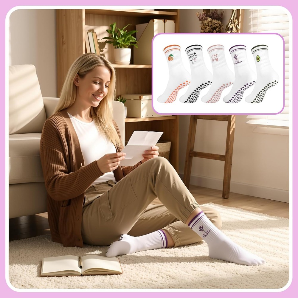 Women's Cute Ruffled Yoga Sock - đánh giá và giá Grip Sock Yoga