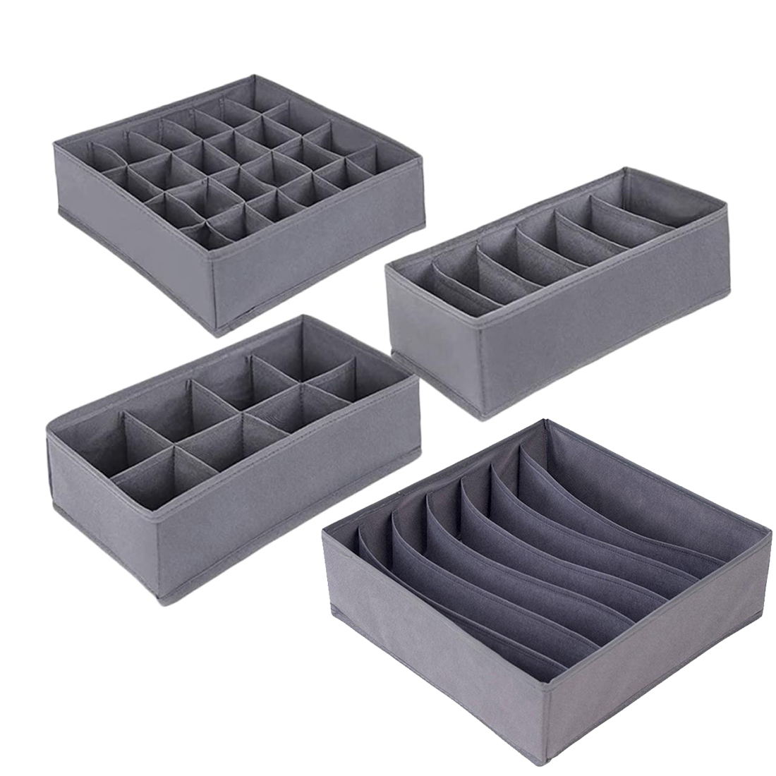 6/7/8/24 Grids Foldable Fabric - đánh giá và giá Sock Organizer Tray