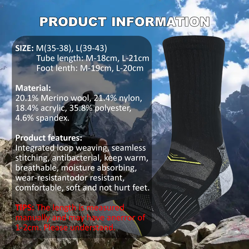 Outdoor Hiking Merino Wool Soc - đánh giá và giá Wool Hiking Sock